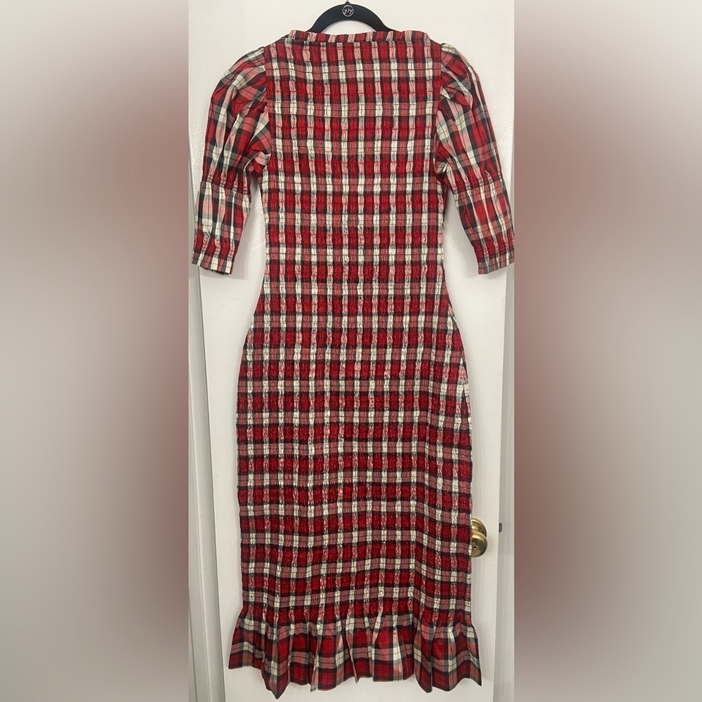 NWT DOEN Raquella Dress Rouge Adaline Plaid Size Small - Picture 10 of 11
